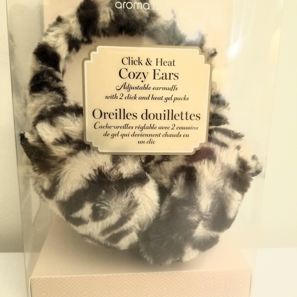 Aroma Home Click and Heat Leopard Earmuffs
